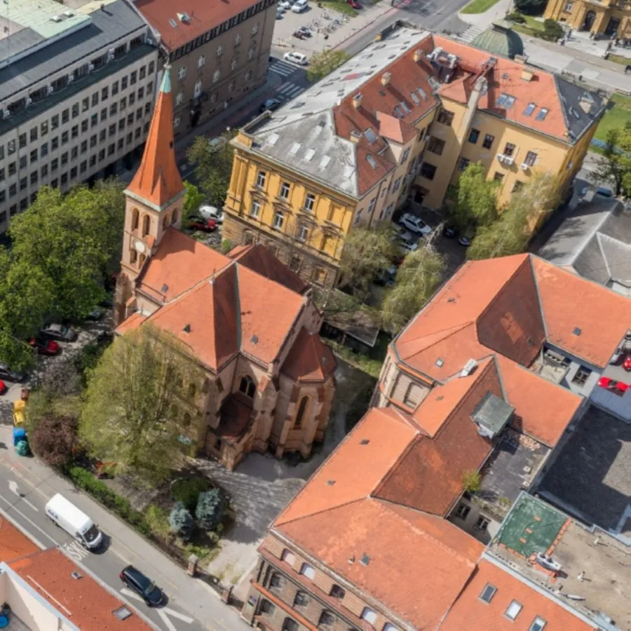 Projektiranje: izvedbeni projekt konstrukcijske obnove evangeličke crkve, Zagreb