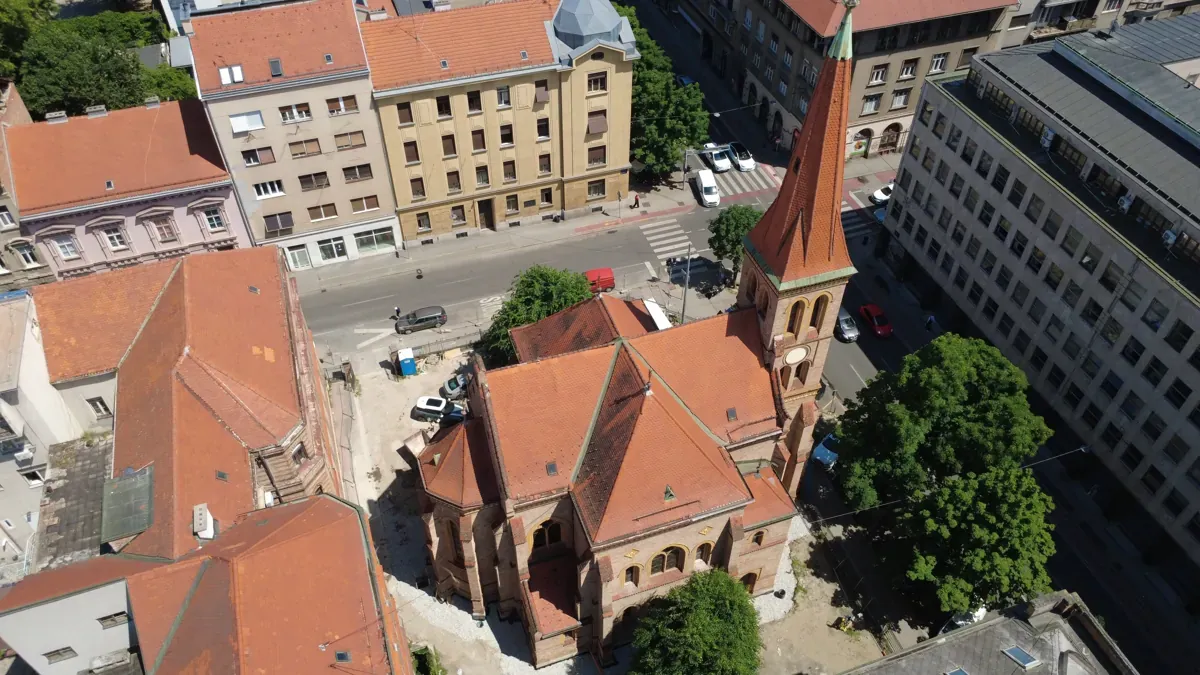 Construction supervision: seismic retrofit of the Evangelical church, Zagreb