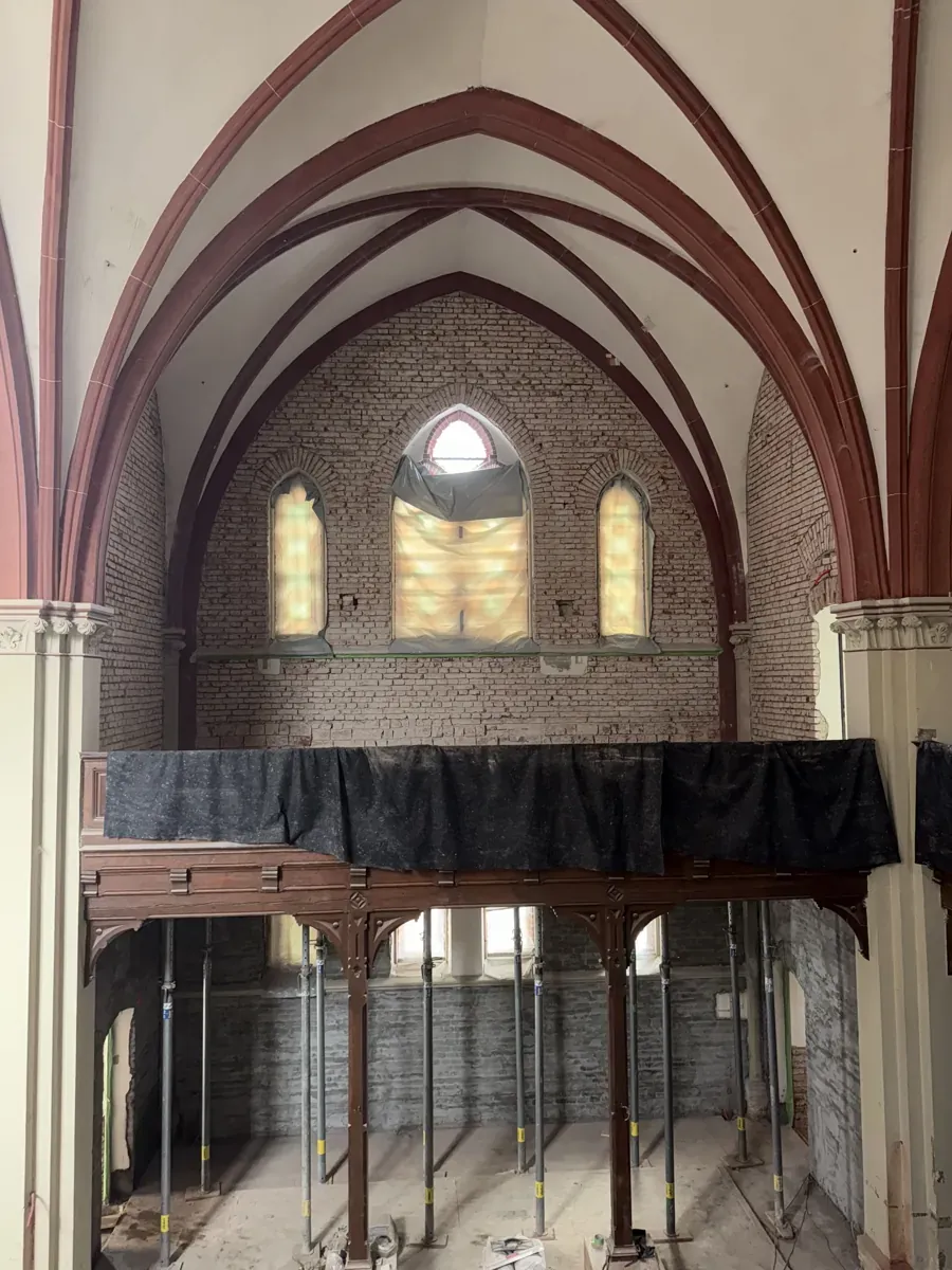 Construction supervision: seismic retrofit of the Evangelical church, Zagreb, photograph 2